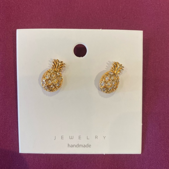 Jewelry - 5 for $50 🌸🌸 18K Gold Plated Pineapple Earrings